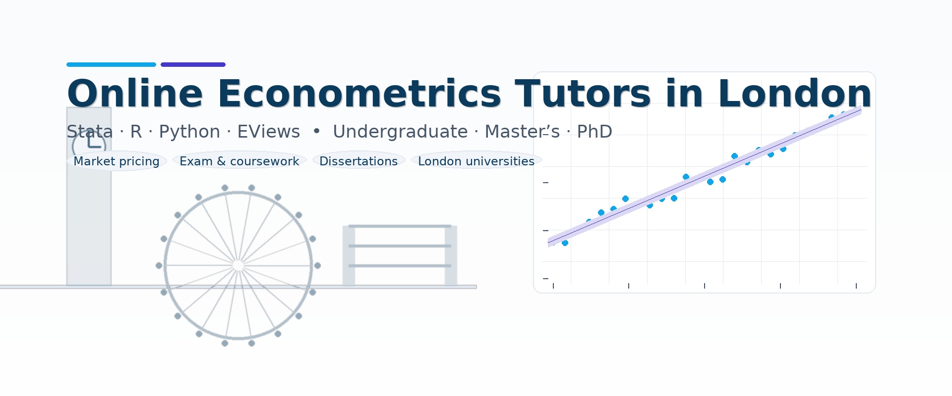 Online Econometrics Tutors in London
