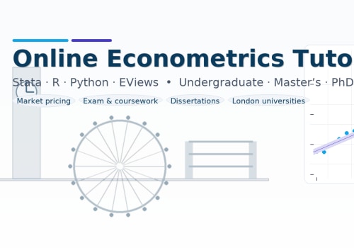 Online Econometrics Tutors in London